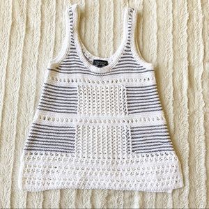 (4 for $20) TOPSHOP Crochet Sweater Tank Sz 2